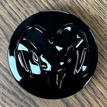 2 1/2" Dodge Ram 1500 Black Center Cap #1LB72RXFAB set