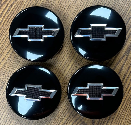 3 1/4" Chevrolet Silverado 1500 Suburban Tahoe Black Center Cap 84335831 set