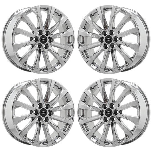 20" Chevrolet Traverse Blazer Bright Chrome wheels rims OEM set 14057 EXCHANGE