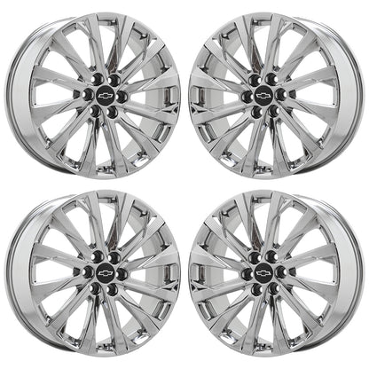 20" Chevrolet Traverse Blazer Bright Chrome wheels rims OEM set 14057 EXCHANGE