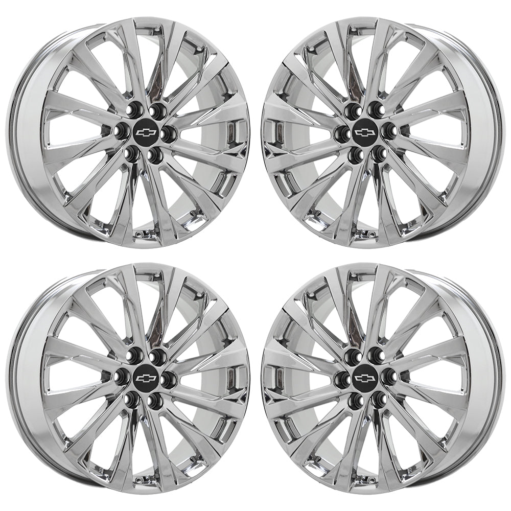 20" Chevrolet Traverse Blazer Bright Chrome wheels rims OEM set 14057 EXCHANGE