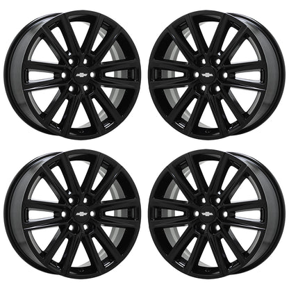 18" Chevrolet Traverse Gloss Black wheels rims OEM set 4 14066