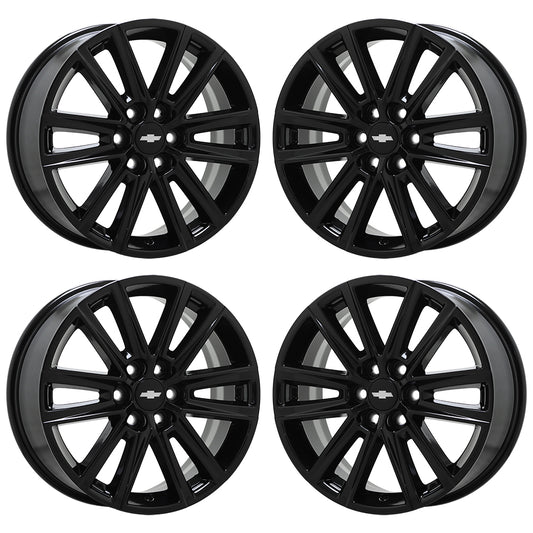 18" Chevrolet Traverse Gloss Black wheels rims OEM set 4 14066