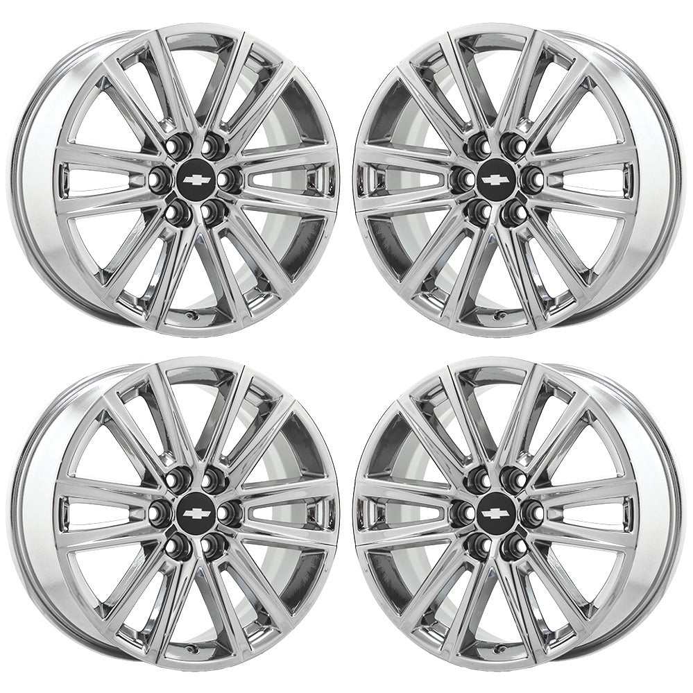 18" Chevrolet Traverse Bright Chrome wheels rims OEM set 4 14066 EXCHANGE