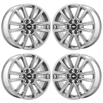 18" Chevrolet Traverse Bright Chrome wheels rims OEM set 4 14066
