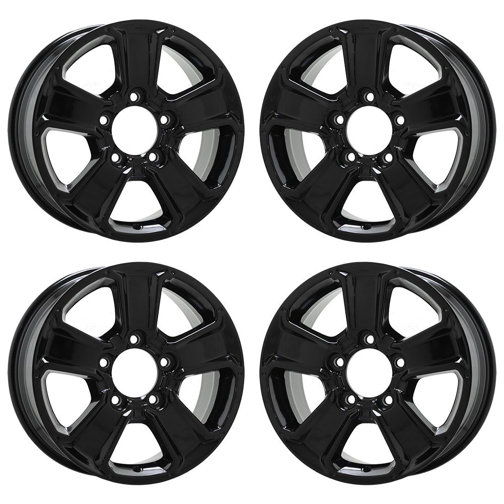 18" Toyota Sequoia Tundra Gloss Black wheels rims OEM set 4 75156 EXCHANGE