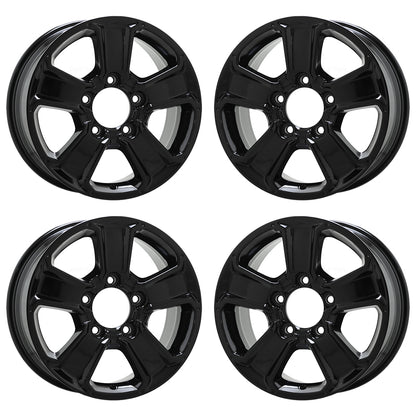 18" Toyota Sequoia Tundra Gloss Black wheels rims OEM set 4 75156 EXCHANGE