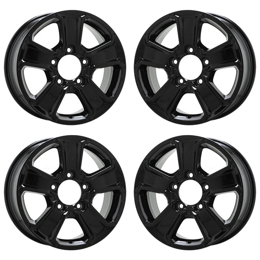 18" Toyota Sequoia Tundra Gloss Black wheels rims OEM set 4 75156