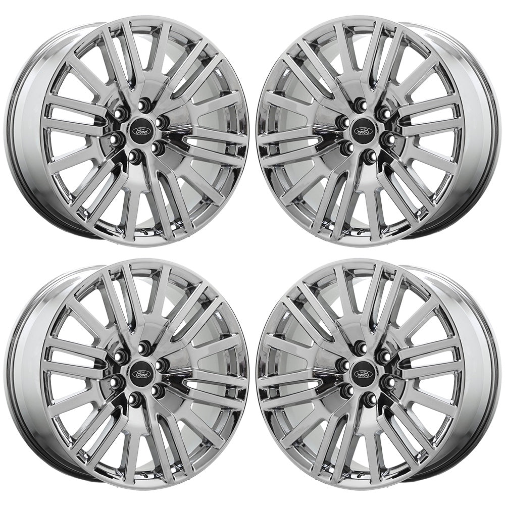 22" Ford Expedition Bright Chrome wheels rims Factory OEM set 10444 EXCHANGE