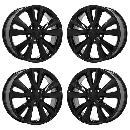 20" Dodge Durango Gloss Black wheels rims Factory OEM set 2393