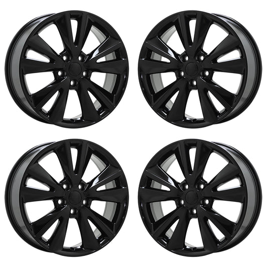 20" Dodge Durango Gloss Black wheels rims Factory OEM set 2393