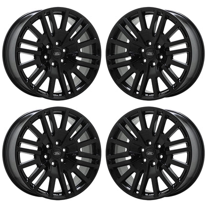 22" Ford Expedition Gloss Black wheels rims Factory OEM set 10444 EXCHANGE