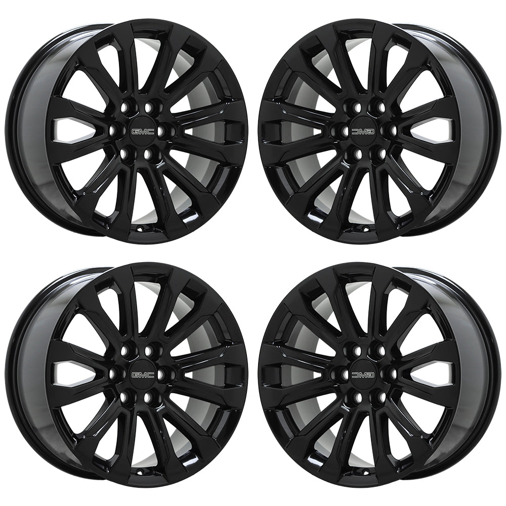 18" GMC Canyon Gloss Black wheels rims Factory OEM set 14023