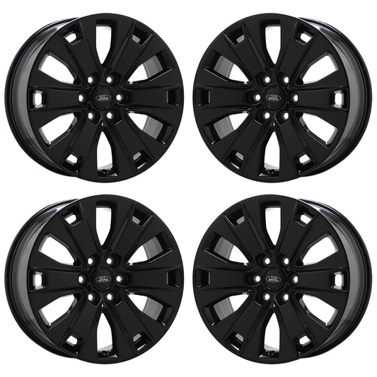 20" Ford F150 Truck Gloss Black wheels rims Factory OEM set 4 10065
