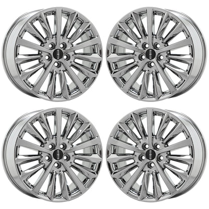18" Lincoln MKZ Bright Chrome wheels rims Factory OEM set 10127