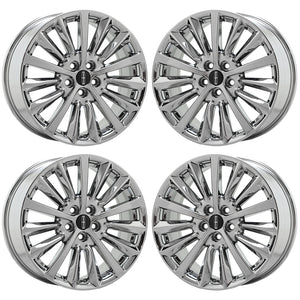 18" Lincoln MKZ Bright Chrome wheels rims Factory OEM set 10127