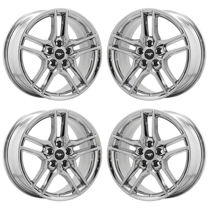 18" Ford Mustang Bright Chrome wheels rims Factory OEM set 10157 EXCHANGE