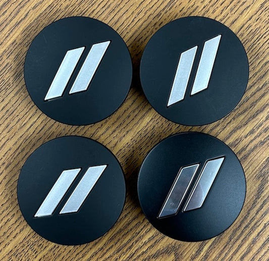 2 1/2" Dodge Challenger, Charger, Durango Matte Black Center Cap #6CZ27RXFAA set