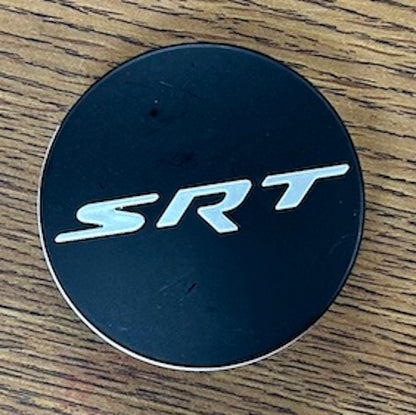2 1/2" Dodge Challenger Charger Durango SRT Black Center Cap #5QW99RXFAA set