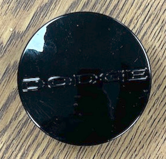 2 1/2" Dodge Avenger, Caliber Challenger Black Center Cap #1SK35TRMAA single
