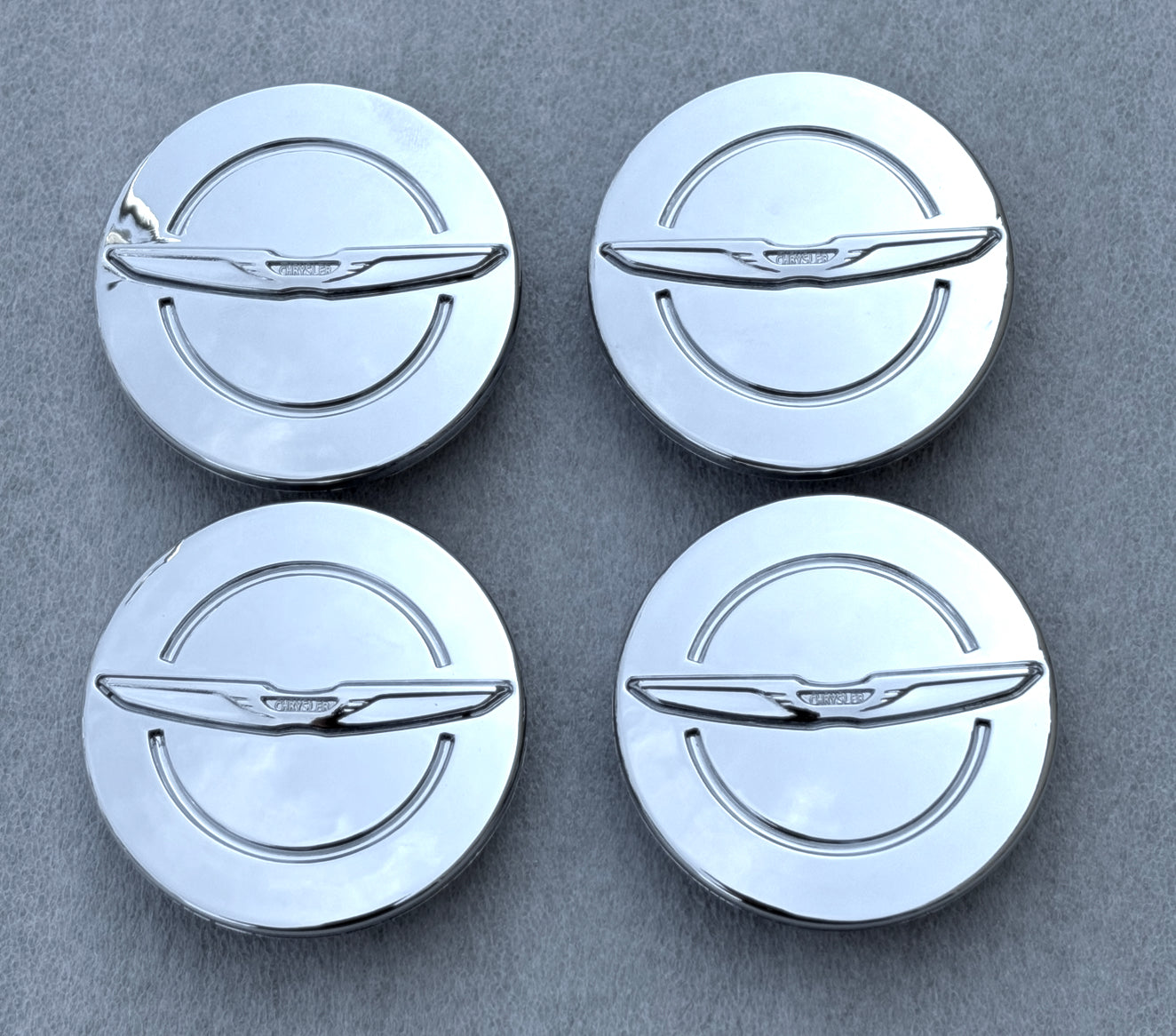 2 1/2" Chrysler 200, 300, Pacifica Chrome Center Cap #1LB74TRMAB set