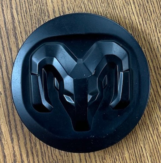 3 3/4" Dodge Ram 2500, 3500 SRW Black Center Cap #5RK12RXFAA single