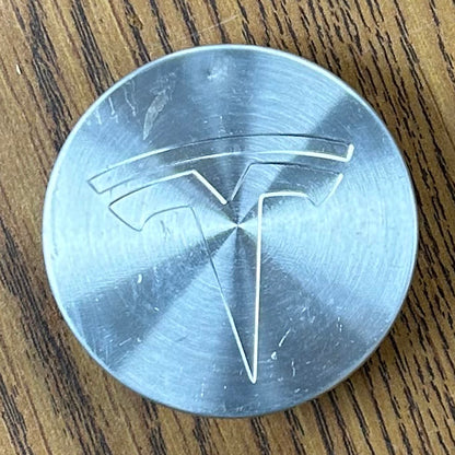 2 1/4" Tesla Model 3, S, X, Y OEM Machined Center Cap #600587901A set 97095