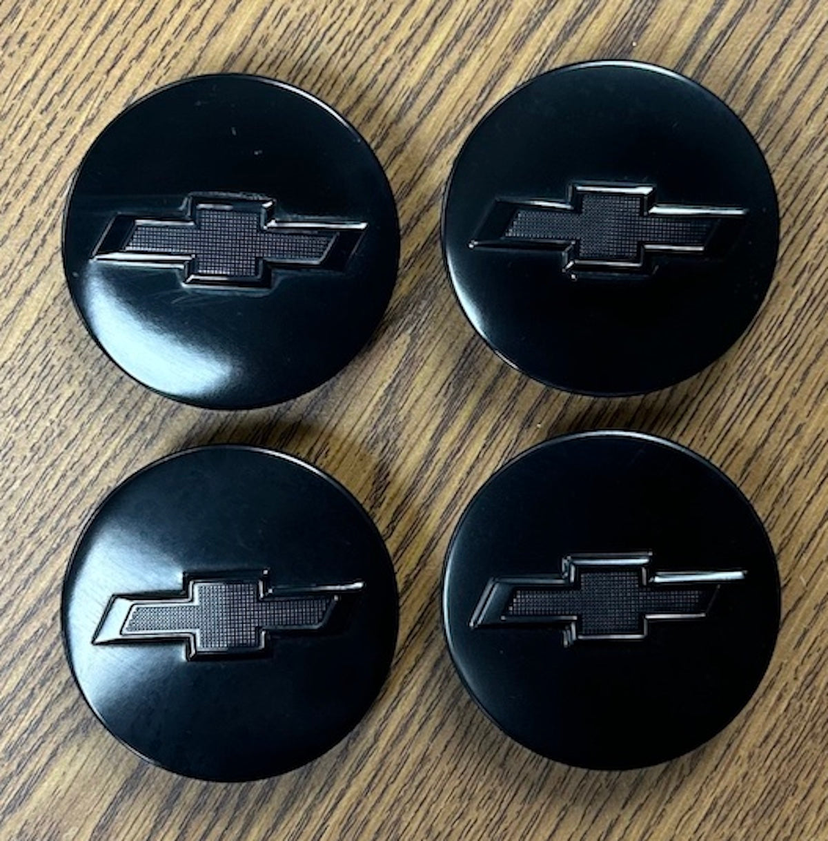 2 5/8" Chevrolet Camaro, Colorado Satin Black Center Cap #23115614 set