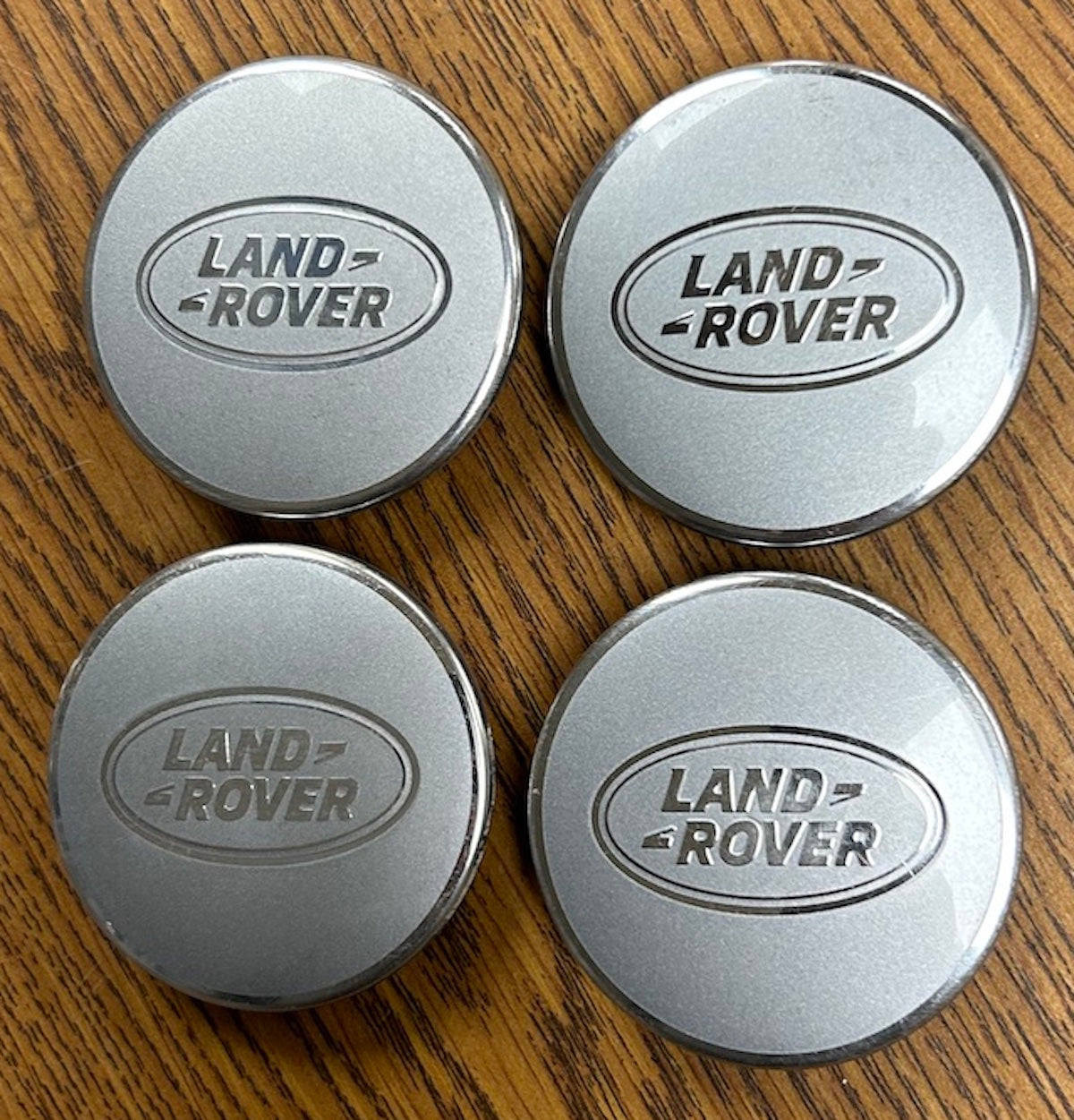 2 3/8" Discovery, Sport, LR4, Evoque, Sport Silver Center Cap #LR06990 set