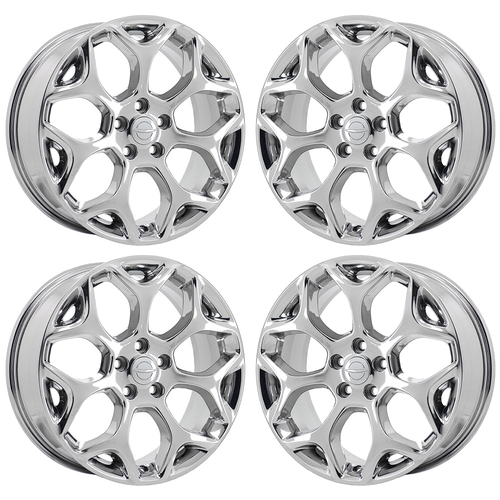 19" Chrysler 300 AWD Bright Chrome wheels rims Factory OEM set 4 2537