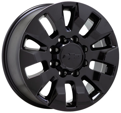 20" Chevrolet Silverado 2500 3500 Gloss Black wheels Factory OEM 5947 EXCHANGE