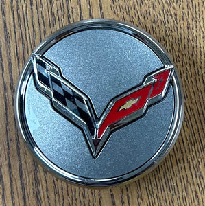 2 5/8" Chevrolet Corvette OEM Dark Grey Center Cap #84691529 single