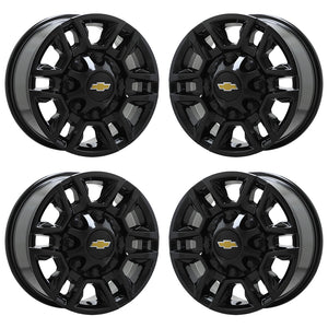 EXCHANGE 17" GMC Sierra Silverado 2500 3500 SRW Black Wheels Rims Factory 5948