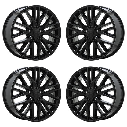 20" Jeep Grand Cherokee Gloss Black wheels rims Factory OEM set 9170