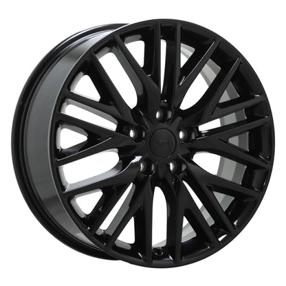 20" Jeep Grand Cherokee Gloss Black wheels rims Factory OEM set 9170