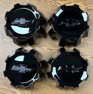 6 7/8" Chevrolet Silverado 2500, 3500 SRW Black OEM Center Cap 23494288 set