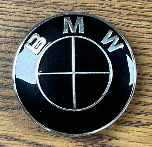 2 11/16" BMW Black Center Cap #36 136 783 536 single