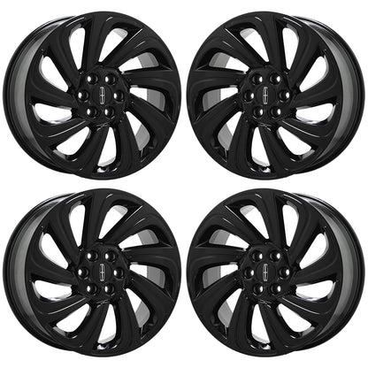 22" Lincoln Navigator Gloss Black wheels rims Factory OEM set 10497 EXCHANGE