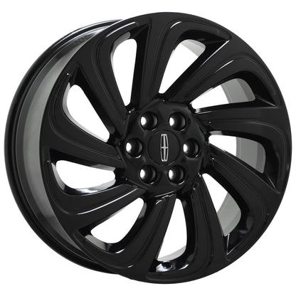 22" Lincoln Navigator Gloss Black wheels rims Factory OEM set 10497 EXCHANGE