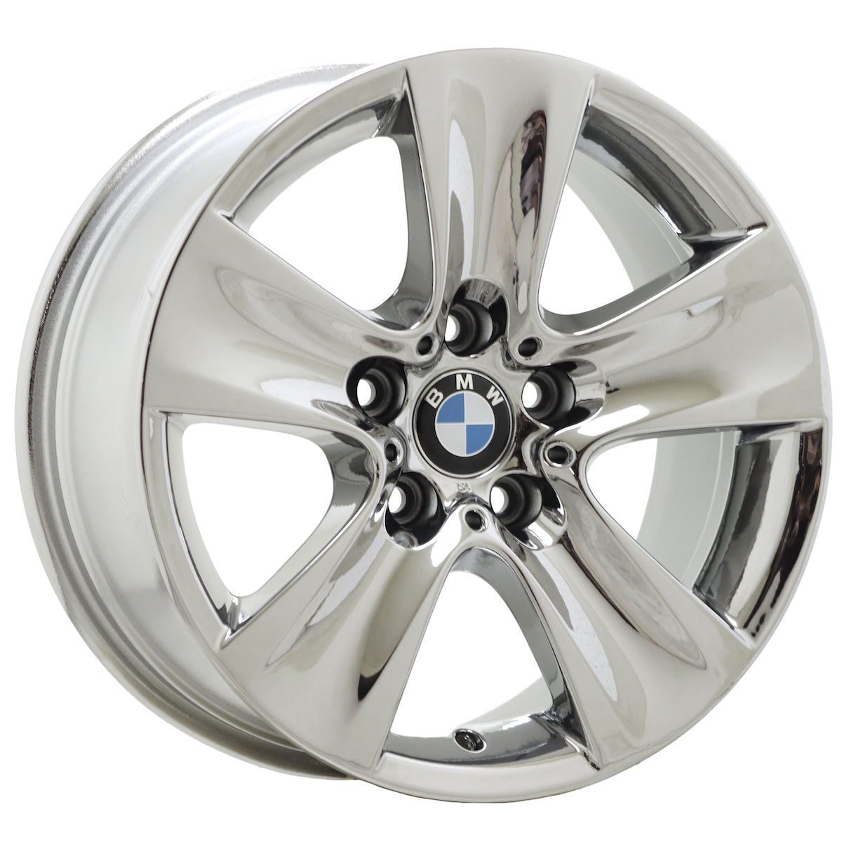 17" BMW 528 535 550 640 650 Bright Chrome wheel rim OEM single 71402