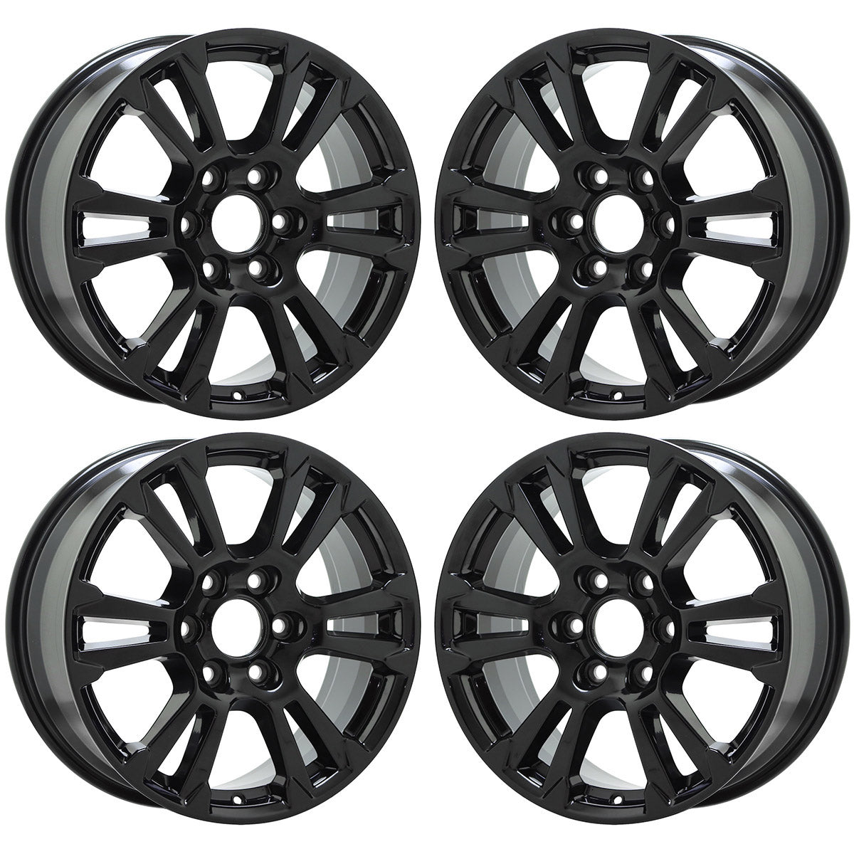 18" Ford F150 Gloss Black wheels rims Factory OEM set 10001 EXCHANGE