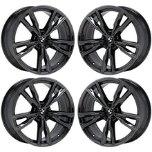 Load image into Gallery viewer, EXCHANGE 22&quot; BMW X5 X6 series PVD Black Chrome wheels rims OEM set 86470 86473

