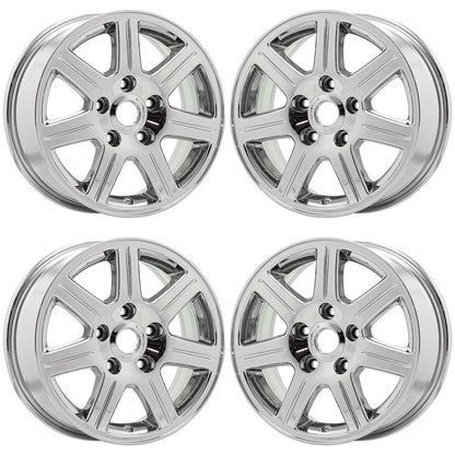 16" Chrysler Town Country Bright Chrome wheels rims Factory OEM set 2330