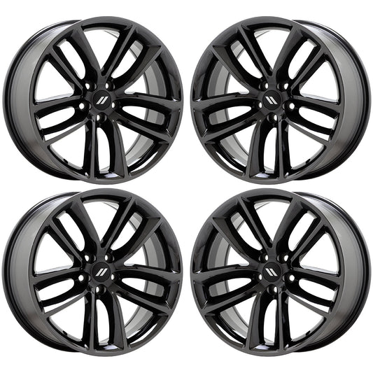 20" Dodge Challenger Black Chrome wheels rims Factory OEM set 2526 2653 EXCHANGE