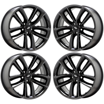 20" Dodge Challenger Black Chrome wheels rims Factory OEM set 2526 2653 EXCHANGE