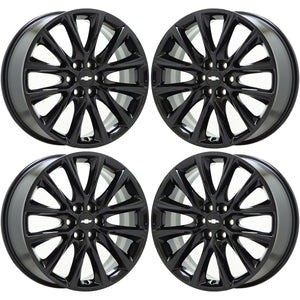 20" GMC Acadia Buick Enclave Gloss Black wheels rims Factory OEM set 5852 4155