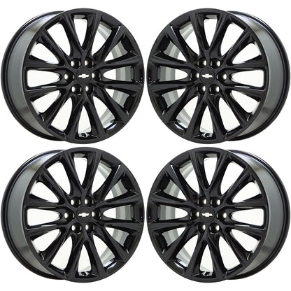 20" GMC Acadia Buick Enclave Gloss Black wheels rims Factory OEM set 5852 4155