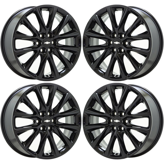 20" GMC Acadia Buick Enclave Gloss Black wheels rims Factory OEM set 5852 4155