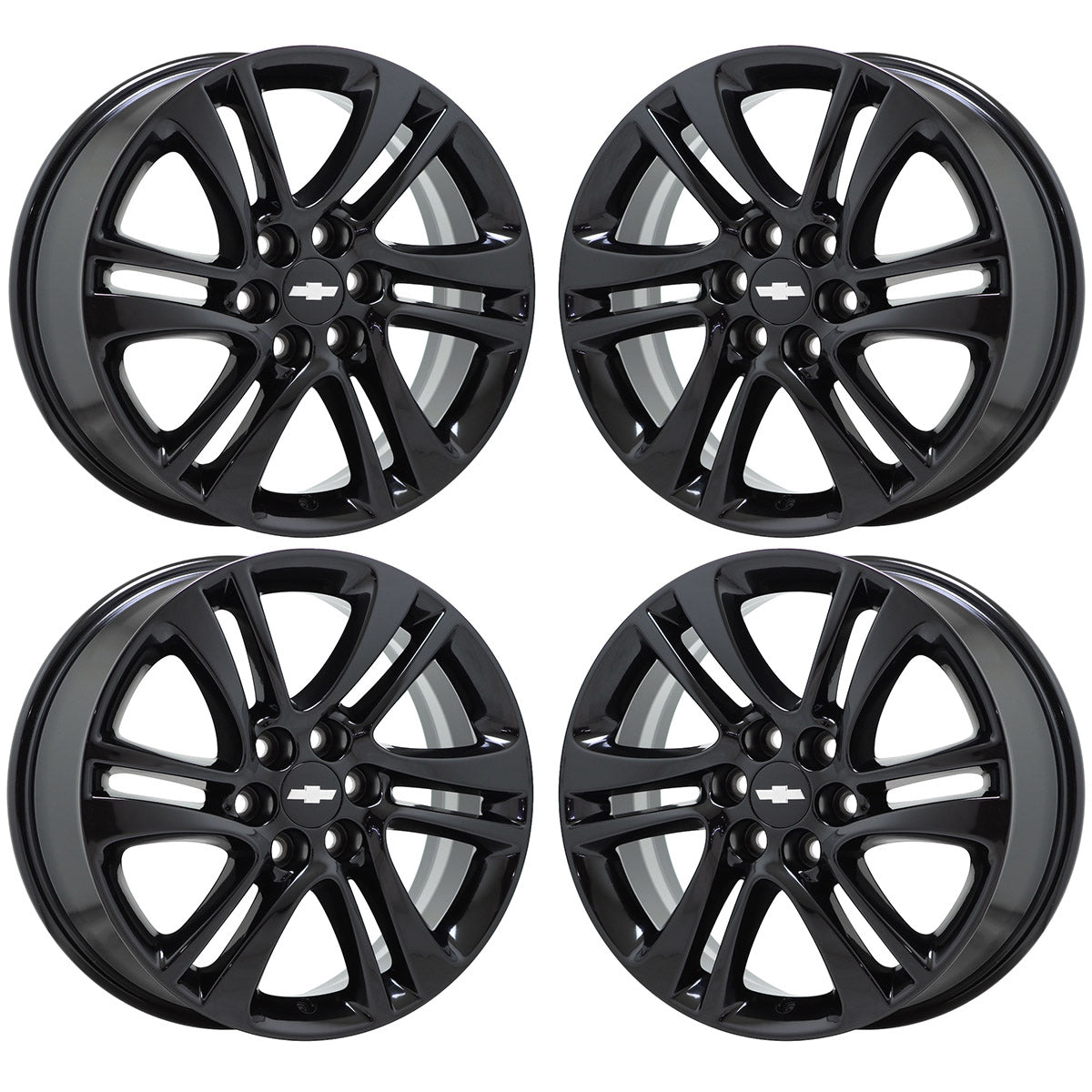 18" Buick Enclave Gloss Black wheels rims Factory OEM set 5850