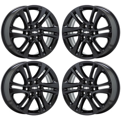18" Buick Enclave Gloss Black wheels rims Factory OEM set 5850
